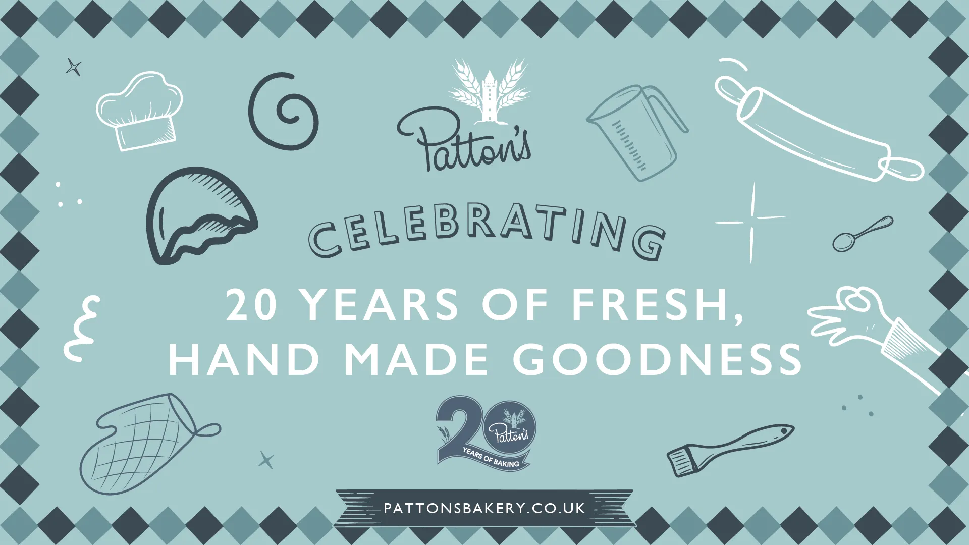 Patton’s - Full rebrand and packaging for a Northern Ireland company celebrating 20 years