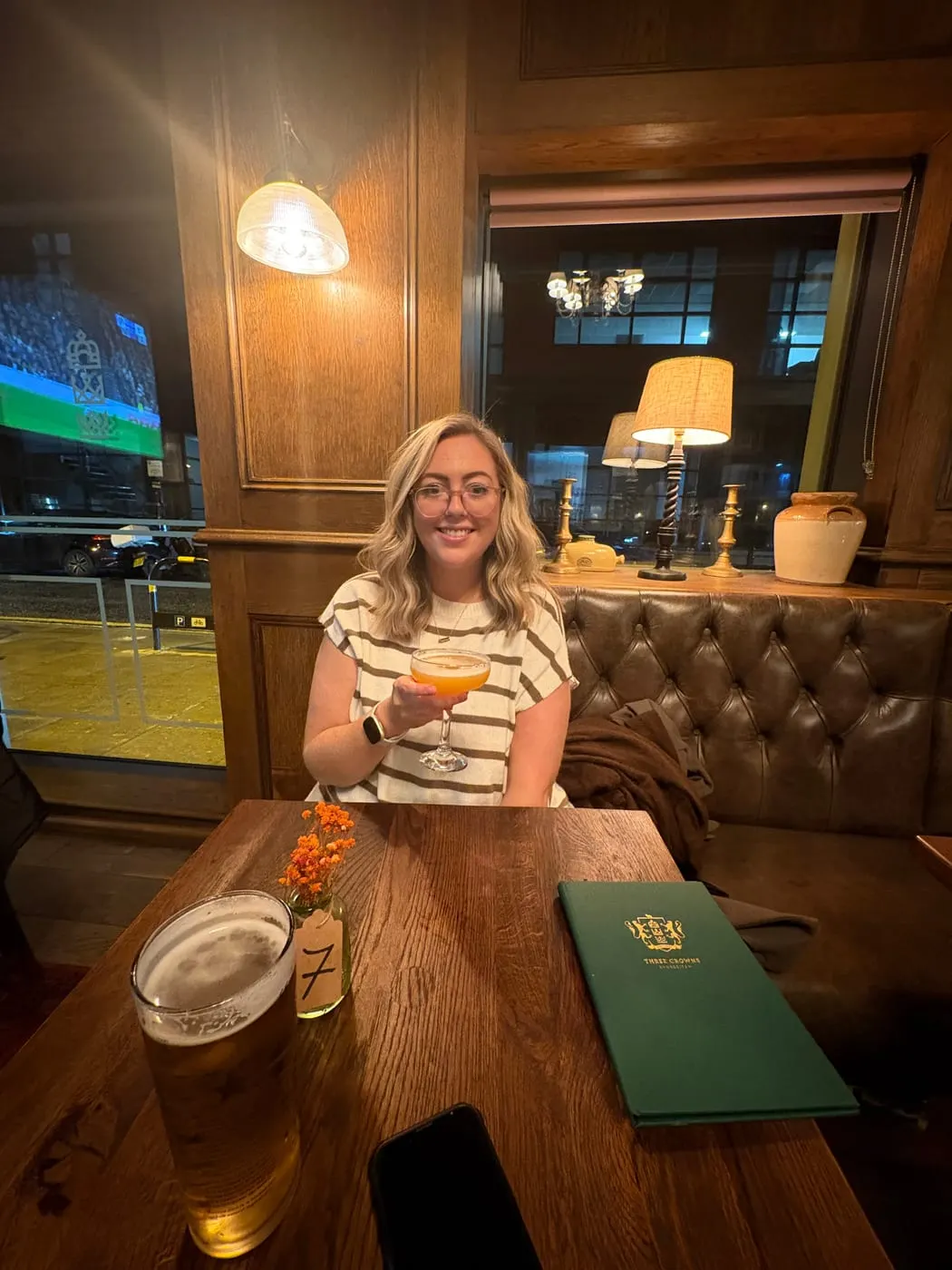 Shaleen McKay out for a cocktail after one of those weeks