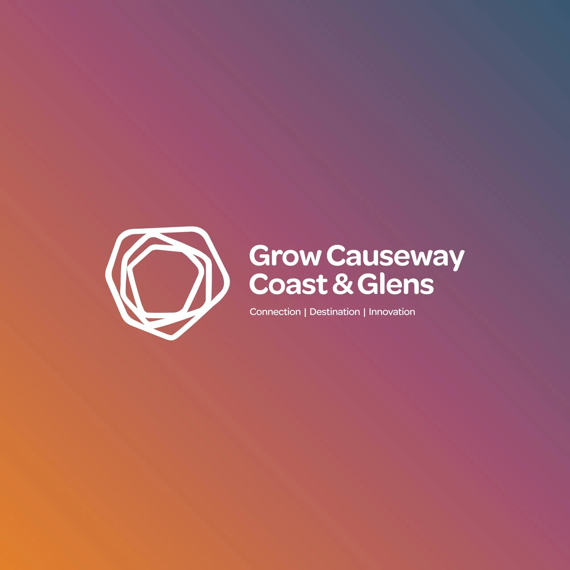 Grow Causeway identity on a warm gradient backdrop