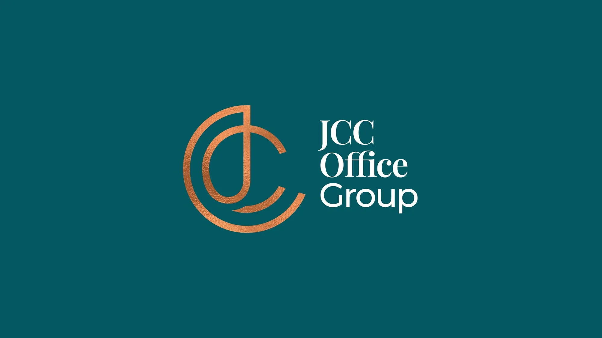 JCC Office Group - Bespoke monogram identity for an office interiors and workspace group
